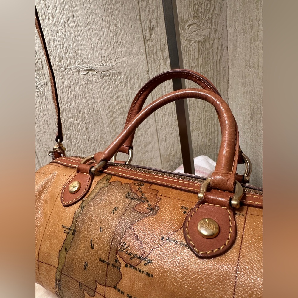 Alviero Martini Leather Travel Satchel - Picture 3 of 7
